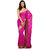 Magenta Faux Chiffon Saree