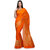 Orange Matka Silk Handloom Saree