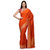 Orange Silk Georgette Saree