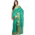Emerald Green Raw Silk Saree With Zari Border