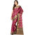 Burgundy Art Silk Saree With Zari Work