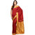 (Maroon) Black Silk Saree With Zari Work