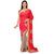 Rose  Gray Faux Georgette Half Half Saree