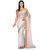 Off White Net Saree with Jacquard Work