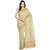 Beige Banarasi Supernet Saree With Resham Work