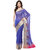 Royal Blue Banarasi Cotton Blend Saree With Zari Work