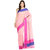 Baby Pink Banarasi Supernet Saree With Resham Work