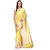 Sunshine Yellow Cotton Silk Pure Chanderi Saree With Temple Border
