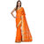 Vibrant Orange Cotton Silk Pure Chanderi With Zari Work