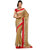 Beige Faux Chiffon Saree