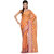 Orange Banarasi Kora Saree With Resham Work