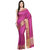Purple Art Silk Sari With Zari Border