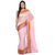 Baby Pink Banarasi Supernet Saree With Resham Work