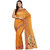 Fabroop Yellow Cotton Self Design Saree With Blouse