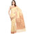 Beige Banarasi Moonga Cotton Saree With Resham Work