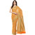 Orange Banarasi Chanderi Cotton Saree With Resham Work
