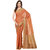 Rust Banarasi Chanderi Cotton Saree With Resham Work