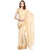 Beige Banarasi Cotton Blend Saree With Zari Work