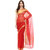 Vermilion Red Banarasi Supernet Saree With Zari Work