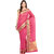 Magenta Banarasi Chanderi Cotton Saree With Zari Work