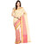 Beige Banarasi Kota Half And Half Saree With Resham Work