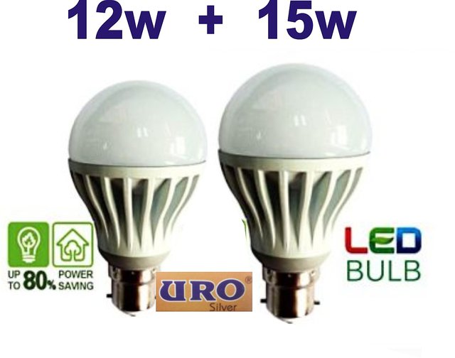 Buy URO BRAND LED BULB COMBO 12W + 15W Online @ ₹449 from ShopClues