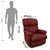 La-Z-Boy Leather Recliner Red - Pinnacle
