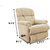 La-Z-Boy Recliner with Cream Fabric Cover - Pinnacle