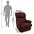 La-Z-Boy Recliner with Brown Rexine Cover - Pinnacle