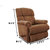 La-Z-Boy Recliner with Chocolate Brown Fabric Cover - Pinnacle
