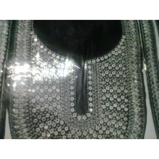 Black Designer Neck And Arm Patch
