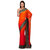 Orange and Red Marvel Chiffon Shaded Saree
