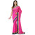 Light Magenta Faux Chiffon Saree