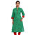 JPF Kurtis Green Casual Printed 3/4 Sleeve Potli button in front kurti for women D-01212G