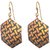 Sheelas Gold color brass earring for women code no486