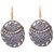Sheelas Black color brass earring for women code no497