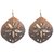 sheelas gold color brass earring for women code no515