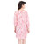 Oviya Rayon Staple Straight Floral Print Gp-Pink Floral Print Dress