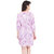 Oviya Rayon Staple Straight Floral Print Ip-Purple Floral Print Dress