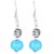 Sheelas Blue color silver earring for women code no474