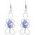Sheelas white color white metal earring for women code no475