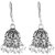 SheelaS Silver Coloured, 925 Hallmark/Sterling Silver Jhumka For Women Code No454