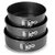 3Pc Teflon Coated Springform Cake Pan Baking Mould, Round for half kg, one kg  two kg