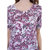 Oviya 150Gsm Cotton Lycra Straight Floral Print Gp-Pink Floral Print Top