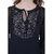 Oviya Poly Georgette Straight Solid B-Black Top