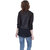 Oviya Poly Georgette Straight Solid B-Black Top