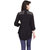 Oviya Regular Moss Straight Solid B-Black Shirt