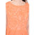 Oviya Rayon Staple A-Line Embroidery M-Orange Tunic