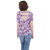 Oviya 150Gsm Cotton Lycra Straight Floral Print Gp-Pink Floral Print Top