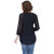 Oviya Poly Georgette Straight Solid B-Black Top